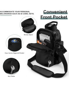 Bolsa Portabotellas de Agua JRQCSJY 32/40oz Aislada Negra 2
