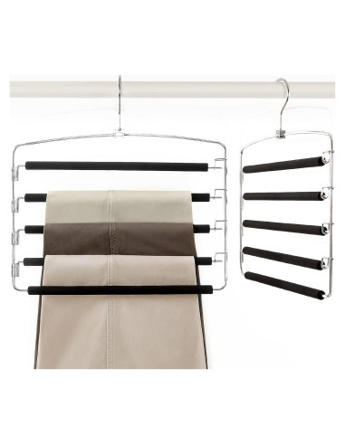 Perchas para Pantalones TOPIA HANGER 2-Pack Ahorra Espacio