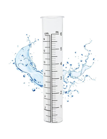 Tubo de Reemplazo para Pluviómetro Lueudu 15.24 cm 2PCS Tubo de Reemplazo para Pluviómetro Lueudu 15.24 cm 2PCS