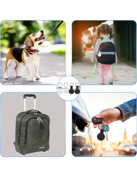 Soporte Impermeable Wtyssn para AirTag 4 Pack - Silicona Suave Soporte Impermeable Wtyssn para AirTag 4 Pack - Silicona Suave