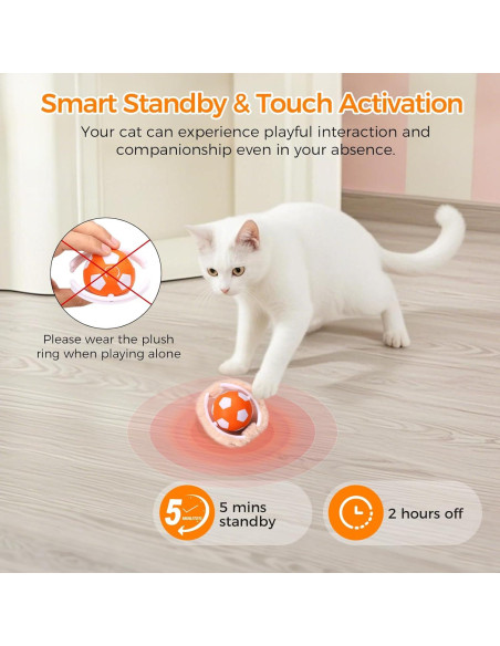 Juguete Interactivo para Gatos VIWIK Bola Automática 2 en 1 Juguete Interactivo para Gatos VIWIK Bola Automática 2 en 1