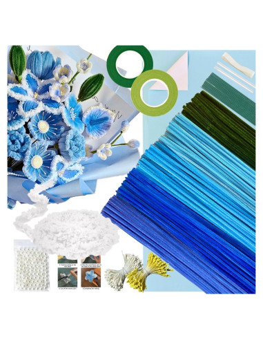 Kit de Manualidades NafuXiaJJia - 300 Limpiapipas y Accesorios