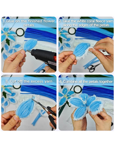 Kit de Manualidades NafuXiaJJia - 300 Limpiapipas y Accesorios
