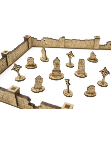 Edificios de Cementerio TowerRex para D&D y Wargames