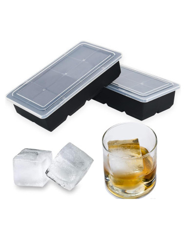 Bandeja de Hielo Grande Bangp para Whisky - 16 Cubos Cuadrados