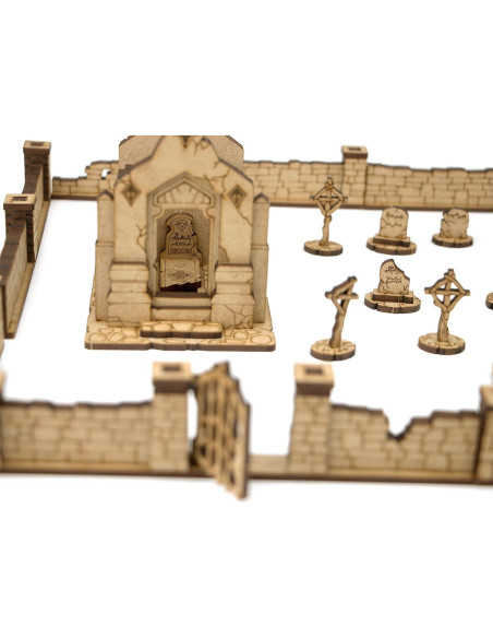 Edificios de Cementerio TowerRex para D&D y Wargames Edificios de Cementerio TowerRex para D&D y Wargames
