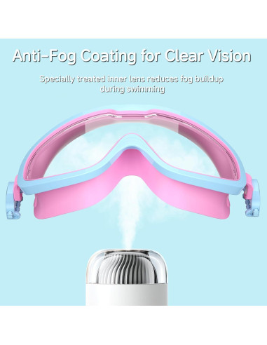 Gafas de Natación para Niños Bairuifu con Clip Nasal y Tapones