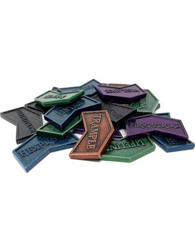 Fichas de Palabras Clave de Metal Citadel Black - Set de 24