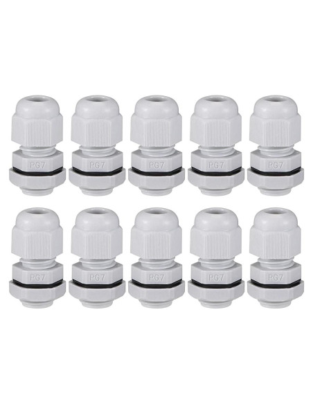 10 Piezas Conectores PG7 Nylon Impermeables uxcell 2-5mm 10 Piezas Conectores PG7 Nylon Impermeables uxcell 2-5mm