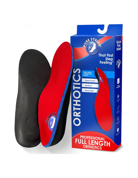 Plantillas Ortopédicas Pure Stride - Alivio Fascitis Plantar - 1 Par Plantillas Ortopédicas Pure Stride - Alivio Fascitis Plantar - 1 Par