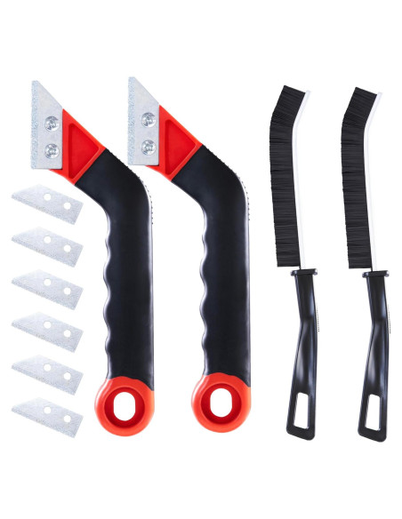 Kit de Herramientas para Remoción de Lechada MaxMona - 2 Raspadores, 6 Cuchillas, 2 Cepillos Kit de Herramientas para Remoción de Lechada MaxMona - 2 Raspadores, 6 Cuchillas, 2 Cepillos