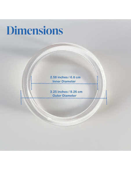 Anillos de Plástico Transparente para Bufandas - Paquete de 10 Anillos de Plástico Transparente para Bufandas - Paquete de 10