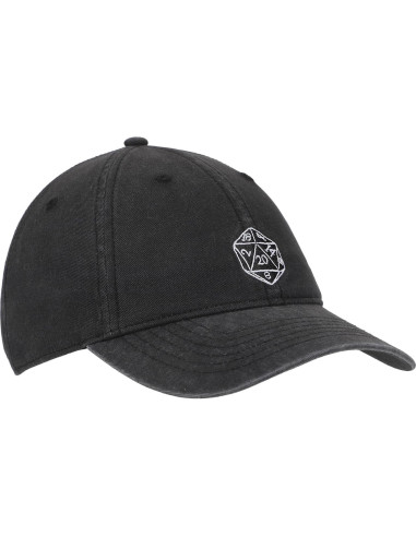 Gorra de béisbol negra Dungeons & Dragons D20 ajustable