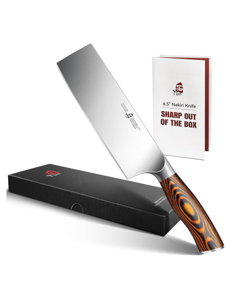 Cuchillo Nakiri TUO 16.5 cm Acero Inoxidable Pakkawood Cuchillo Nakiri TUO 16.5 cm Acero Inoxidable Pakkawood