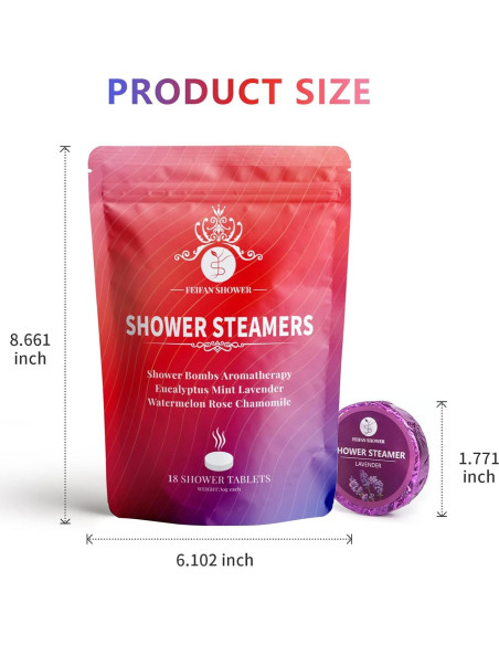 Bombas de Ducha Aromaterapia FEIFAN - Set de 18 Piezas Bombas de Ducha Aromaterapia FEIFAN - Set de 18 Piezas