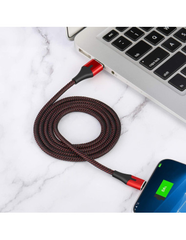 Cargador Lightning AJY 3Pack 3m para iPhone y iPad MFi