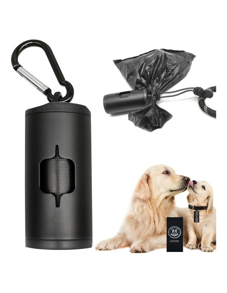 Dispensador de Bolsas de Excremento de Perro YUCHIYA Metal Negro Dispensador de Bolsas de Excremento de Perro YUCHIYA Metal Negro