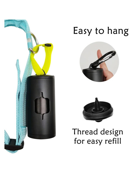 Dispensador de Bolsas de Excremento de Perro YUCHIYA Metal Negro Dispensador de Bolsas de Excremento de Perro YUCHIYA Metal Negro