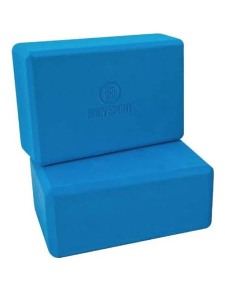 Bloque de Yoga Body Sport Alta Densidad Paquete de 2 Azul 7.62 cm Bloque de Yoga Body Sport Alta Densidad Paquete de 2 Azul 7.62 cm