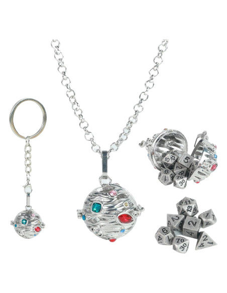 Conjunto de Dados Mini D&D MaiHONG 7PCS Metal Portátil Conjunto de Dados Mini D&D MaiHONG 7PCS Metal Portátil