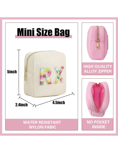 Bolsa Cosmética Pequeña Uekeboag Nylon Impermeable 12.7x11.4cm Bolsa Cosmética Pequeña Uekeboag Nylon Impermeable 12.7x11.4cm