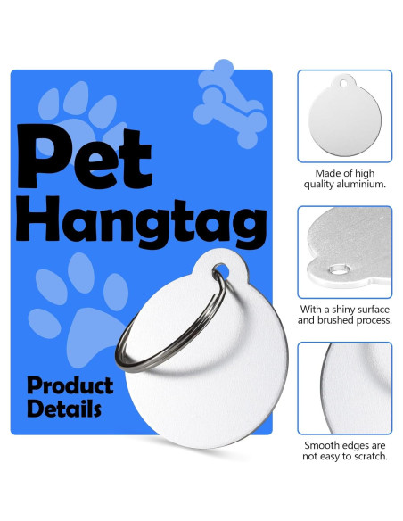 25 Etiquetas de Perro Personalizadas Sekonow 3.1cm Aluminio 25 Etiquetas de Perro Personalizadas Sekonow 3.1cm Aluminio