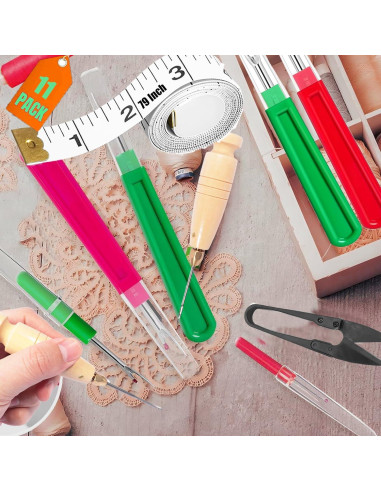 Kit de Costura AURAADORN 11 Pcs - Desgarradores y Herramientas