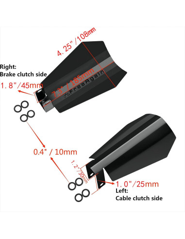 Guardas de Mano FreeAgain para Harley Dyna 2007-2023