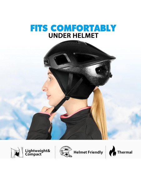 Gorro de Esqueleto Térmico para Mujeres Hikenture - Negro Gorro de Esqueleto Térmico para Mujeres Hikenture - Negro