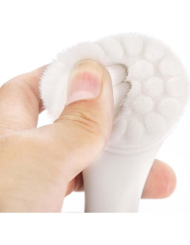 Cepillo Facial de Silicona Sonew Doble Lado Exfoliante Azul