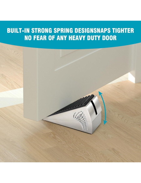 Cuña de Puerta Ajustable Flora Guard Acero Inoxidable 76mm Cuña de Puerta Ajustable Flora Guard Acero Inoxidable 76mm