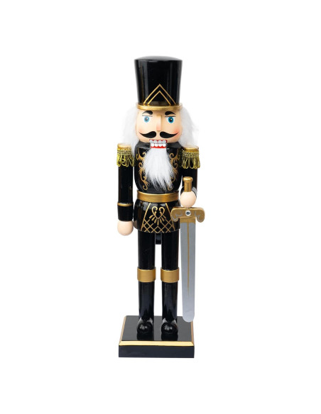 Cascanueces de Madera FUNPENY 35 cm Soldado Negro Decorativo Cascanueces de Madera FUNPENY 35 cm Soldado Negro Decorativo