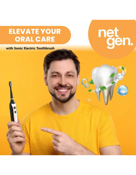 Cepillo de Dientes Eléctrico Sonic LE con 5 Cabezas y 3 Modos Cepillo de Dientes Eléctrico Sonic LE con 5 Cabezas y 3 Modos