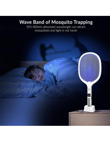 Raqueta Eléctrica para Insectos WBM SMART - Paquete de 2
