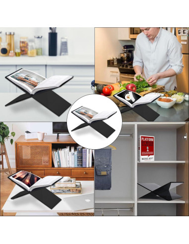 Soporte de Libro Acrílico Transparente Sarvo Kitchen 15.24x30.48cm