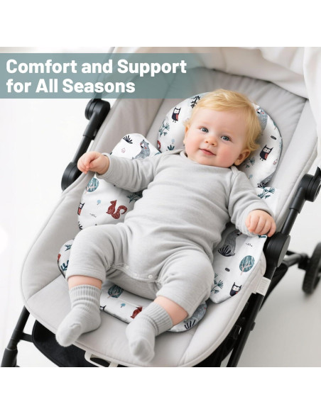 Inserto para Asiento de Auto KAKIBLIN Bebés Gris Transpirable Inserto para Asiento de Auto KAKIBLIN Bebés Gris Transpirable