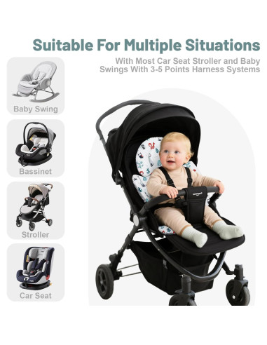 Inserto para Asiento de Auto KAKIBLIN Bebés Gris Transpirable