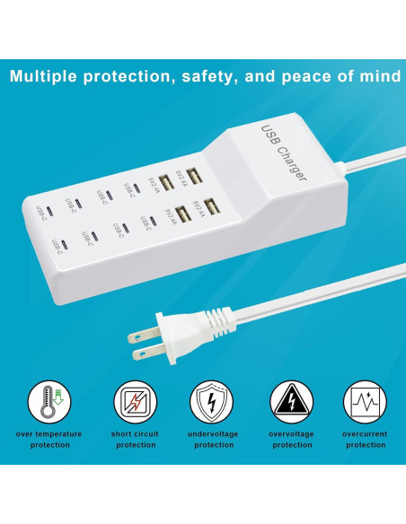 Estación de Carga USB Rápida 12 Puertos XHK-4U8C Estación de Carga USB Rápida 12 Puertos XHK-4U8C