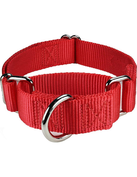 Collar Martingale Ajustable Mikivery Nylon Rojo M 2.54cm Collar Martingale Ajustable Mikivery Nylon Rojo M 2.54cm