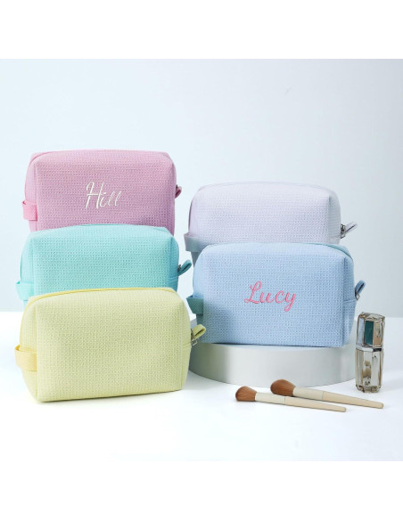 Bolsa de Maquillaje Waffle DYSHAYEN Menta 22.8x8.9x14 cm Bolsa de Maquillaje Waffle DYSHAYEN Menta 22.8x8.9x14 cm