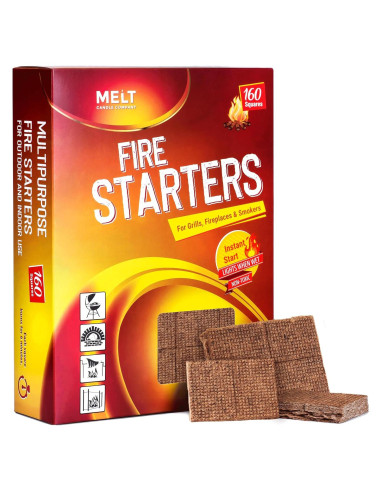 Iniciadores de Fuego Melt Candle 160 pcs Resistente al Agua
