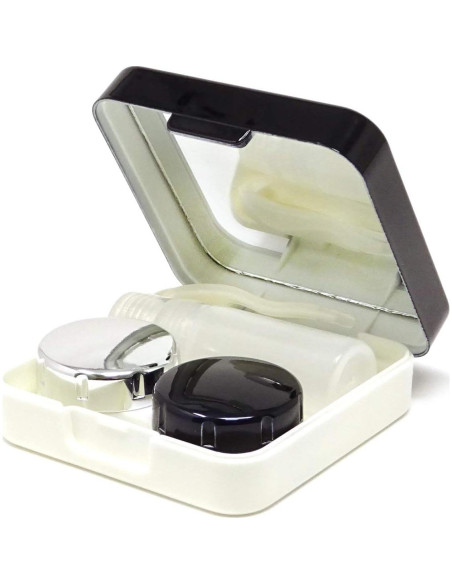 Estuche para Lentes de Contacto Honbay Negro con Espejo Estuche para Lentes de Contacto Honbay Negro con Espejo
