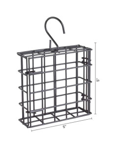 Comedero para Aves Suet Cage More Birds - Negro, 1 Pastel 2