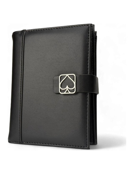 Estuche Doble para Cartas Luck Lab - Piel Negra, Bloc y Bolígrafo Estuche Doble para Cartas Luck Lab - Piel Negra, Bloc y Bolígrafo