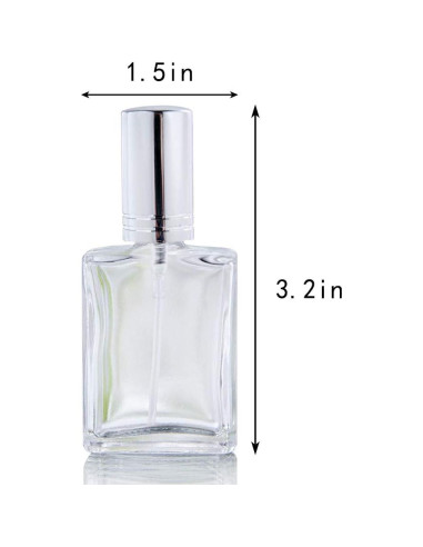 Set de 12 Botellas de Spray de Vidrio 15ml YU FENG con Accesorios