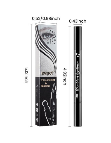 Delineador Líquido BINGBRUSH Doble Cabeza Impermeable 12.9cm