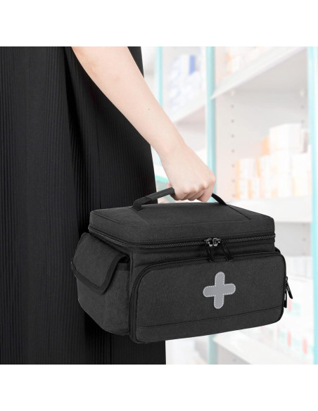 Bolsa Organizadora de Medicamentos CURMIO Negra 26.9x17.0cm Bolsa Organizadora de Medicamentos CURMIO Negra 26.9x17.0cm