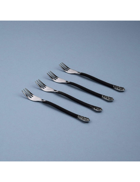 Conjunto de Tenedores de Cóctel Gourmet Settings 4 Piezas 14.6 cm Conjunto de Tenedores de Cóctel Gourmet Settings 4 Piezas 14.6 cm