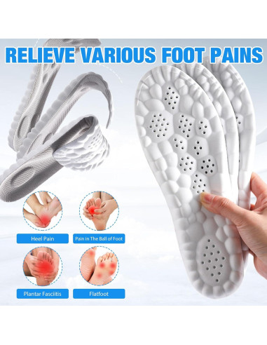 Plantillas 4D Cloud Konenbra - Ultra Cómodas para Zapatos 7-8