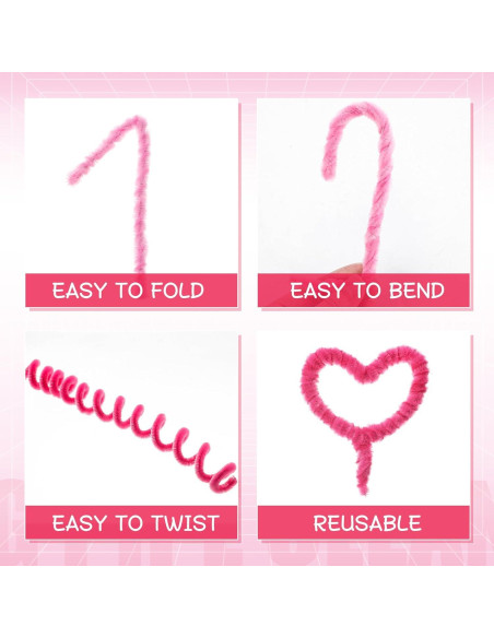 Limpiadores de Tubos Extra Largos RoundFunny 150 Pcs 99 cm Rosa Limpiadores de Tubos Extra Largos RoundFunny 150 Pcs 99 cm Rosa